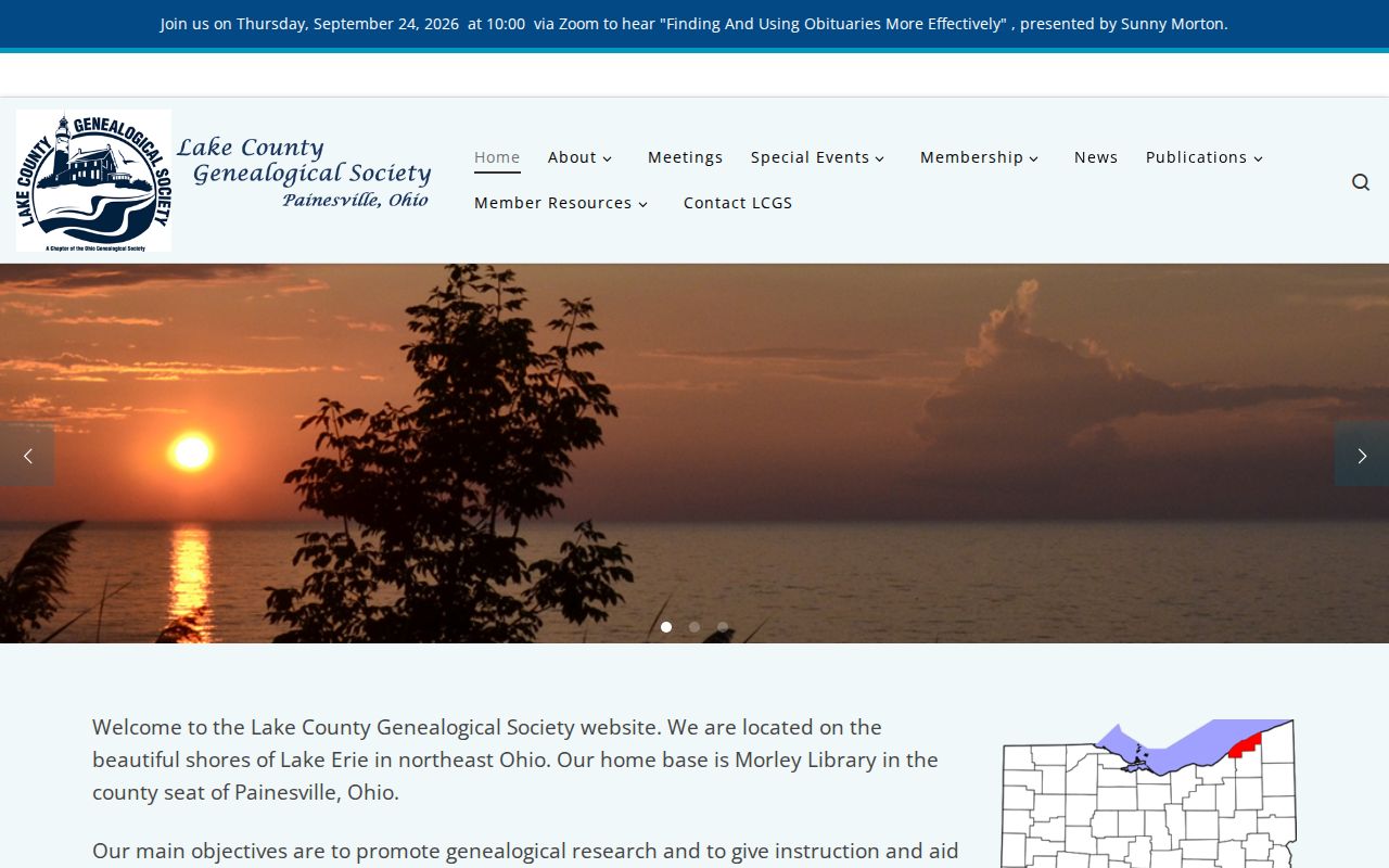 Painesville Township city directory support at the Lake County Genealogical Society