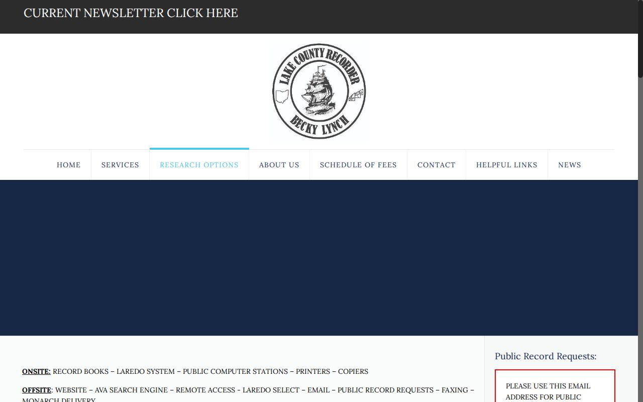 Painesville Township residents directory source showing Lake County Recorder research options