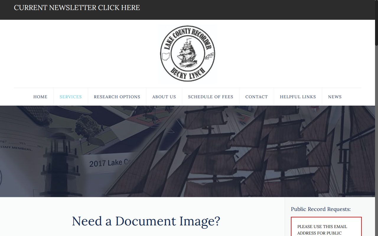 Painesville Township previous residents Recorder document image request instructions