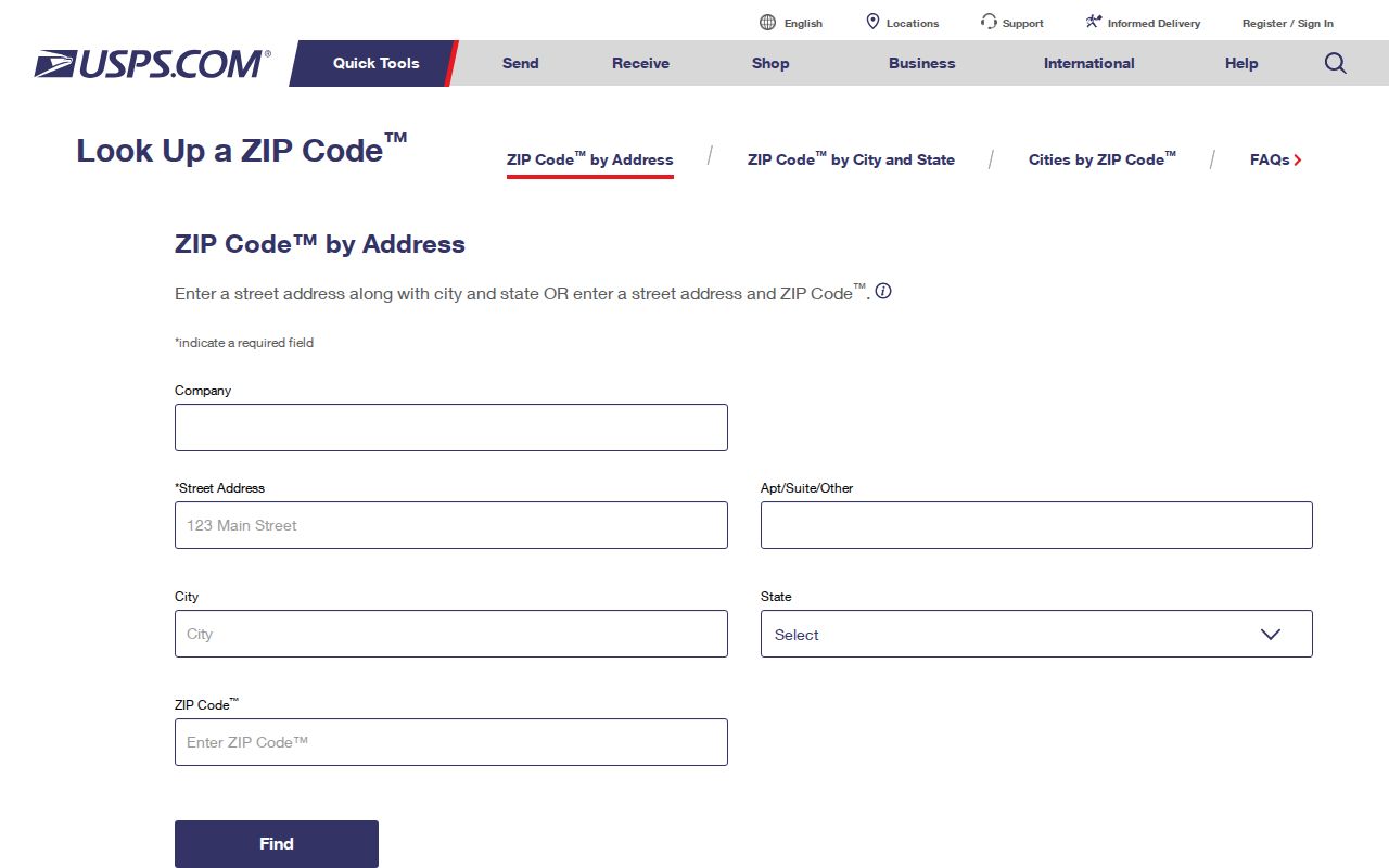 Painesville Township street directory source showing USPS address and ZIP lookup