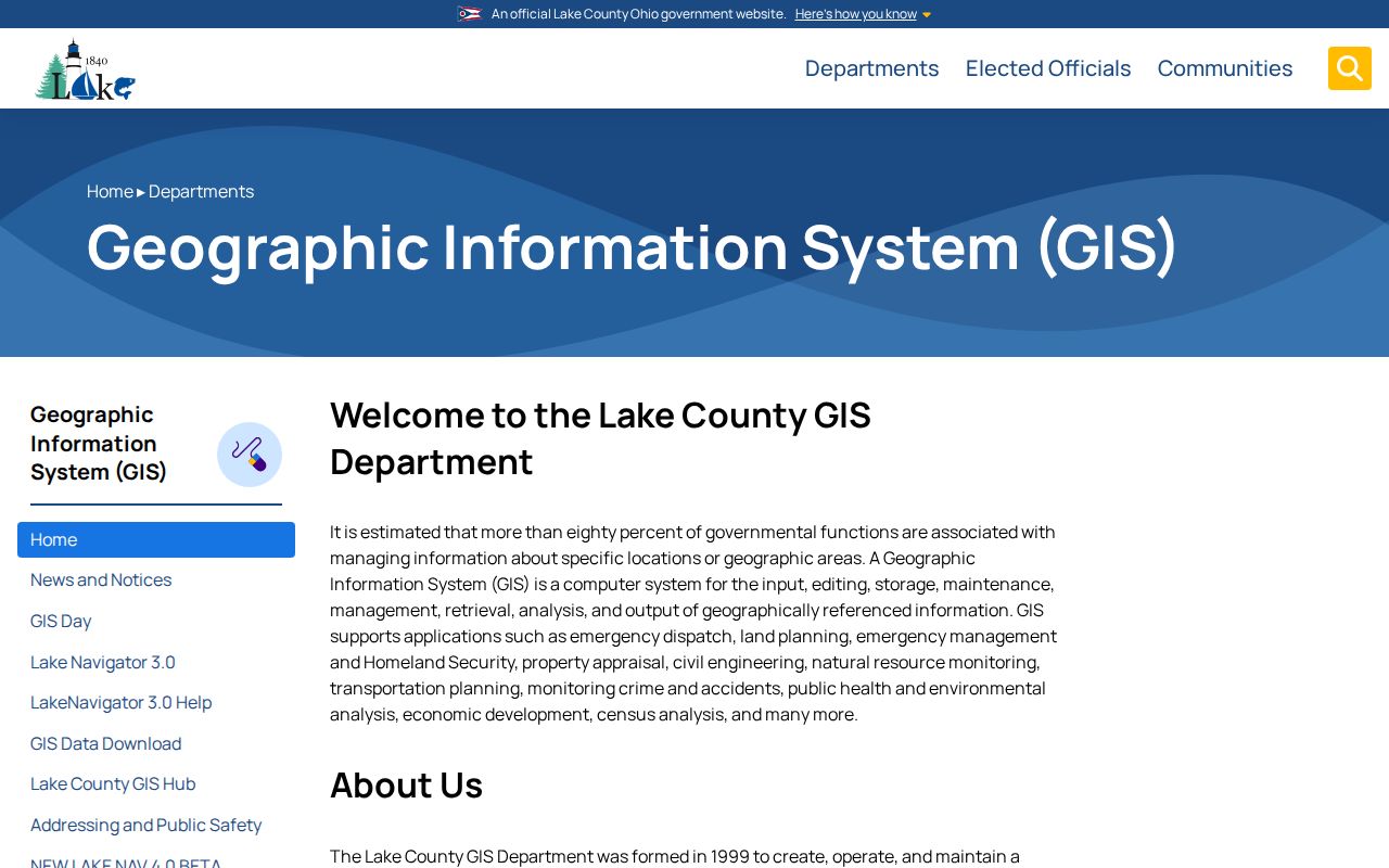 Painesville Township ZIP code directory Lake County GIS interface